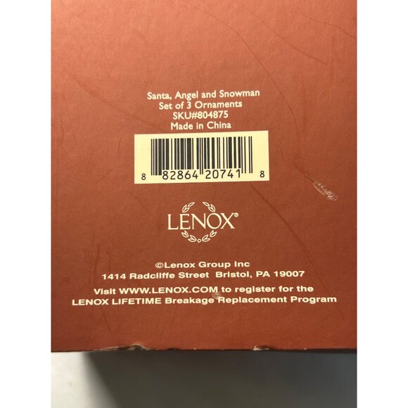 Lenox Angel Ornament With Harp Gold Accents Porcelain Christmas Decoration New - Picture 5 of 12